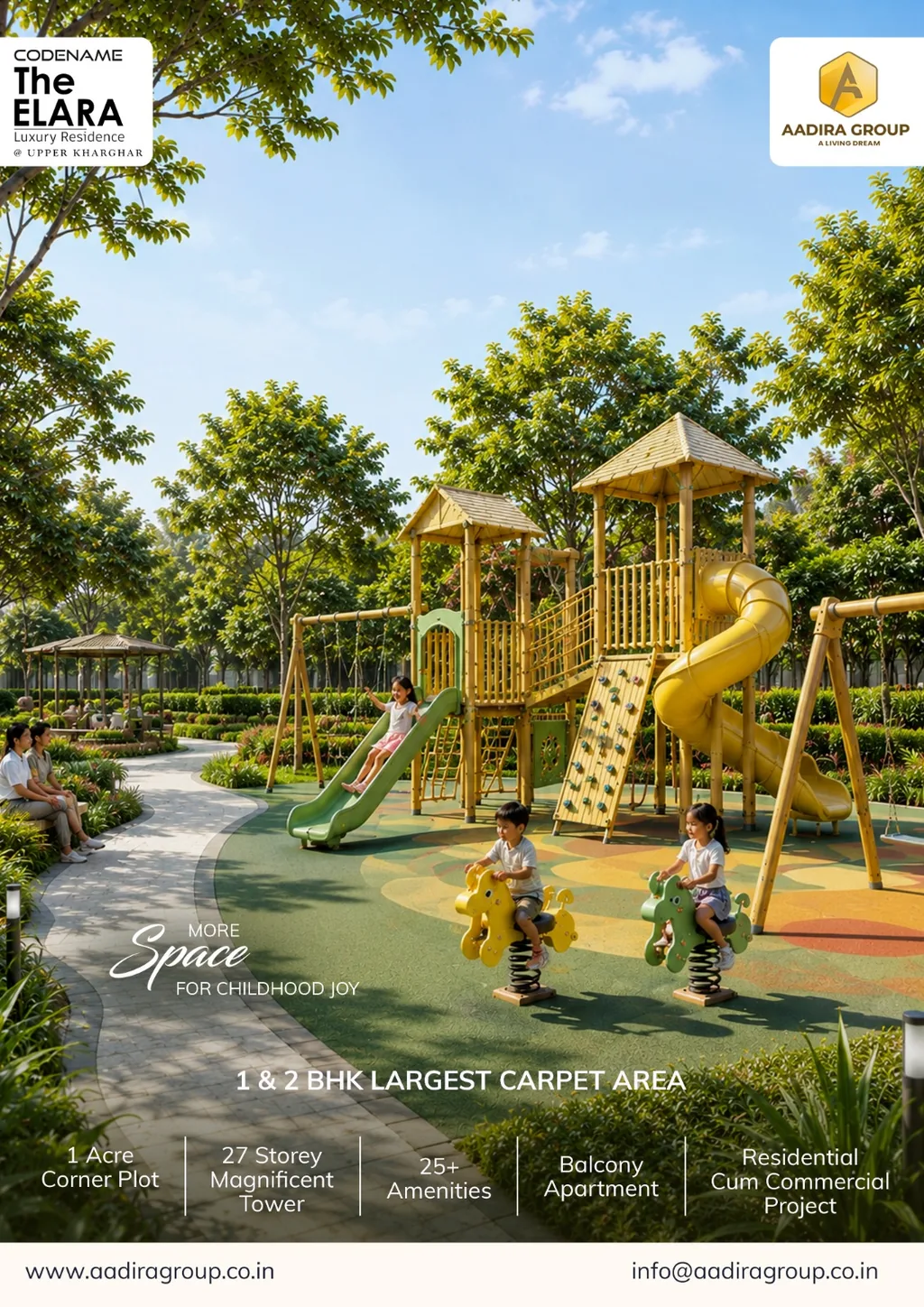 Elara landscaped kids play area